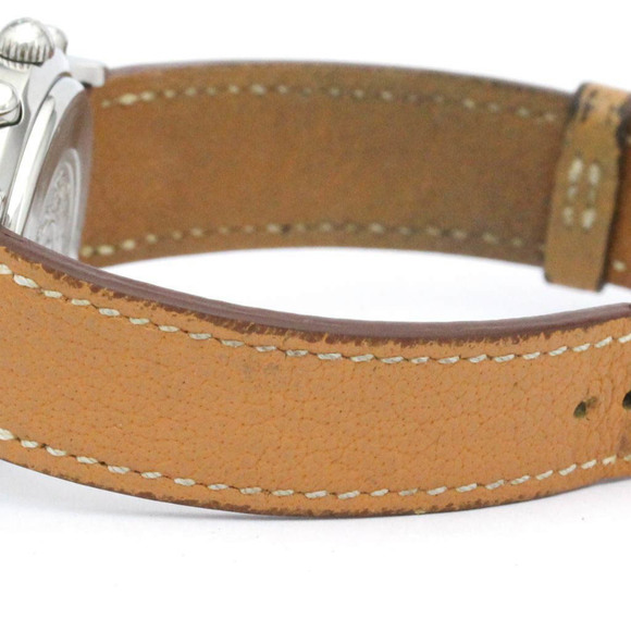 HERMESPolished  Clipper Chronograph Steel Quartz Ladies Watch CL1.310 BF560089 - Picture 3 of 9